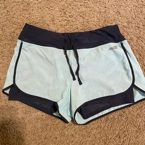 Workout shorts with grey liners